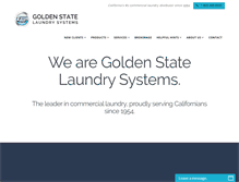 Tablet Screenshot of goldenstatelaundrysystems.com